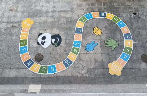 大化地面游戏彩绘