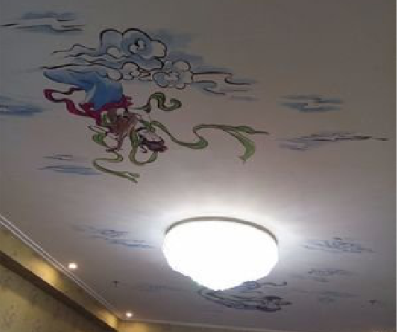 大化如何快速绘制天花板上的手绘墙？