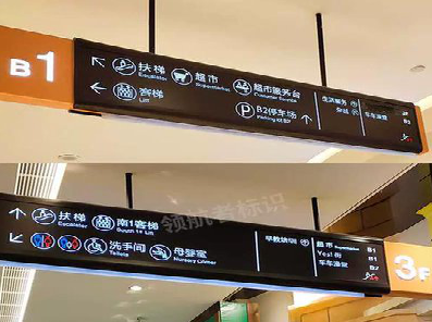 大化如何通过商场标识牌引导客流分布？