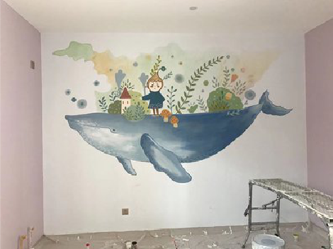 大化手绘墙的特点及优势。